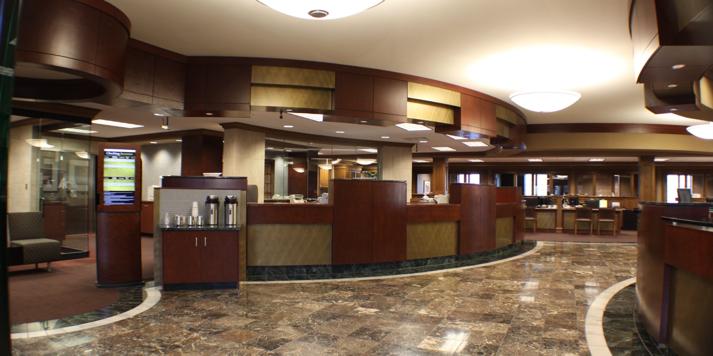 American State Bank Sioux Center Iowa Custom Woodworks